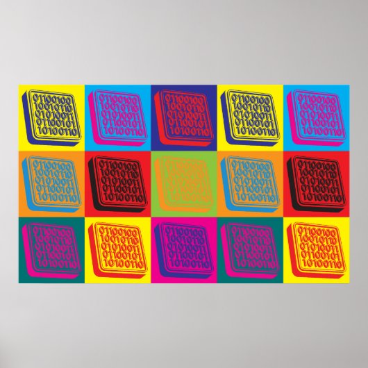 Software Engineering Pop Art Poster (Voorkant)