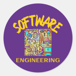 Software engineering ronde sticker