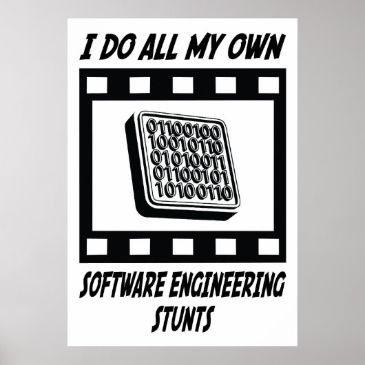 Software Engineering Stunts Poster (Voorkant)
