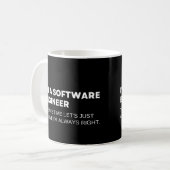 Software Engineers Grappig Gezegde Koffiemok (Voorkant links)