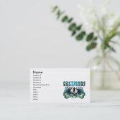 Software engineers in het wild visitekaartje (Staand voorkant)