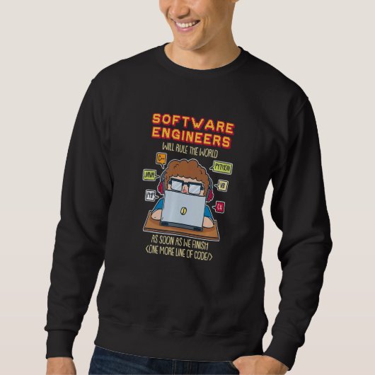 Software engineers zullen de wereld zo snel mogeli trui (Voorkant)