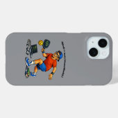 Software ingenieur die Pickleball speelt met een P Case-Mate iPhone Case (Achterkant (horizontaal))
