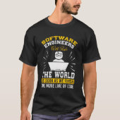 Software ingenieurs citeren programmeur computer c t-shirt (Voorkant)