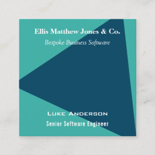 Software Ontwikkelaar Geometrische QR Code Aanpasb Vierkante Visitekaartje