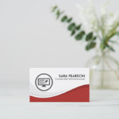 Software-ontwikkelaar voor computerprogramma's visitekaartje (Staand voorkant)