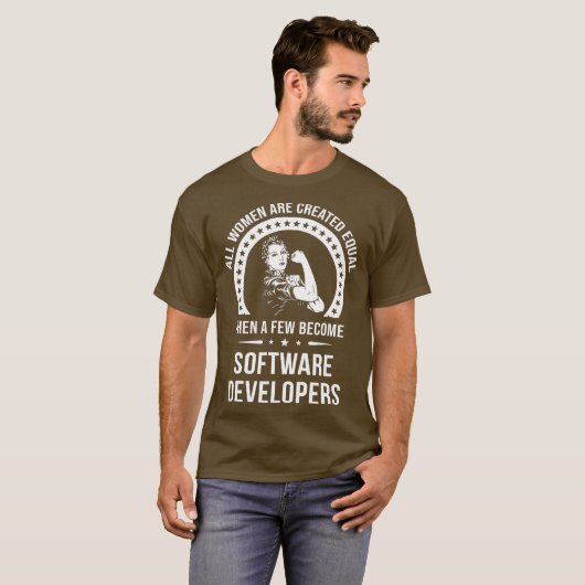 Software Ontwikkelaar voor Vrouwen Software T-shirt (Voorkant volledig)