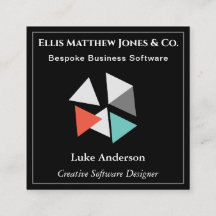 Software Ontwikkelaar Zwart Geometrische QR Code