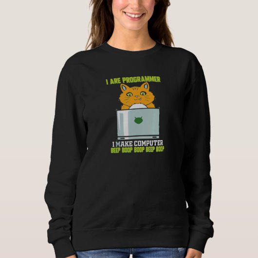 Software Programming Cat Developer Computer Scient Trui (Voorkant)