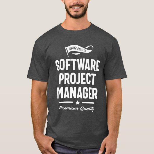 Software Project Manager Cadeautres Funding Job Ti T-shirt (Voorkant)