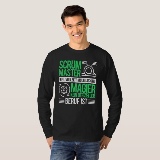 Software Puppet Chefs Agile Scrum Master T-shirt (Voorkant volledig)