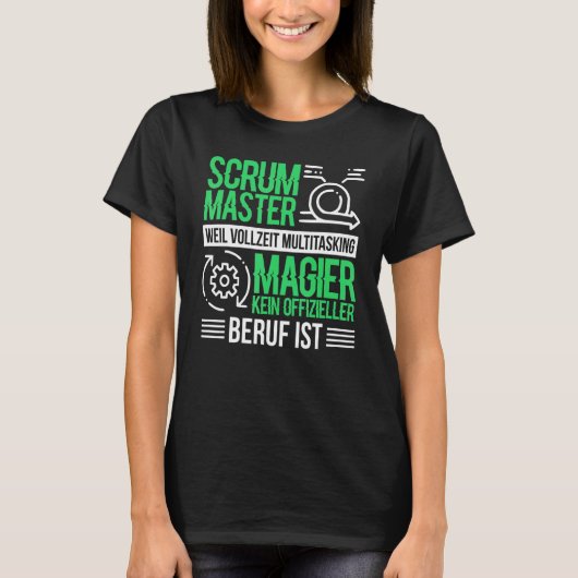 Software Puppet Chefs Agile Scrum Master T-shirt (Voorkant)