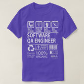Software Qa Engineer MultiTasking Certified Job Gi T-shirt (Design voorkant)