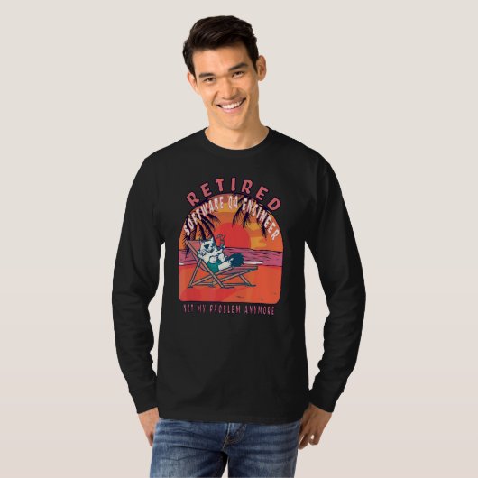 Software Qa Engineer pensionering T-shirt (Voorkant volledig)