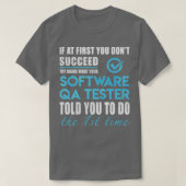 software qa tester t-shirt (Design voorkant)