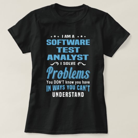 Software Test Analyst T-shirt (Design voorkant)