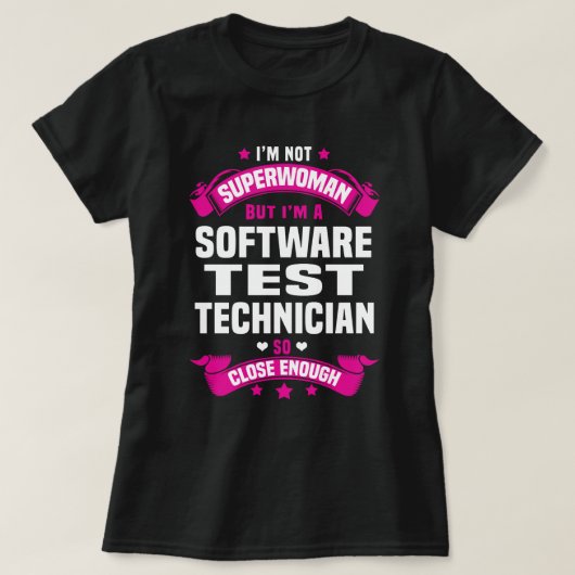 Software Test Technicus T-shirt (Design voorkant)