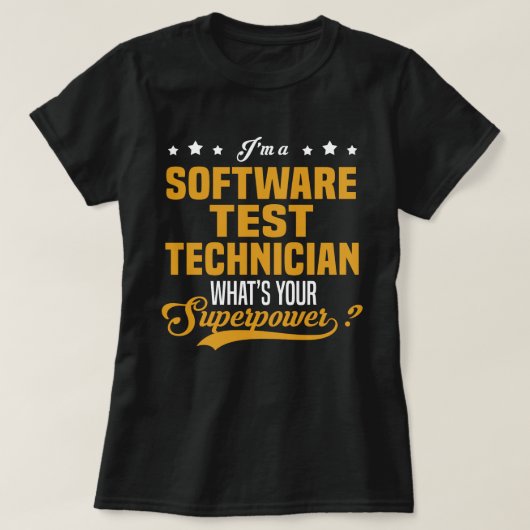 Software Test Technicus T-shirt (Design voorkant)