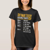 Software Tester Uourly Rate Software Analyst Exp T-shirt (Voorkant)