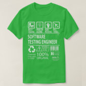 Software Testing Engineer Multitasking Taakverdeli T-shirt (Design voorkant)