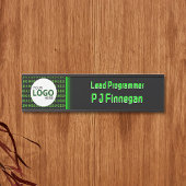 Software thema binaire code tech bedrijf: eigen lo deurbordje