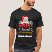 Software Trainer Kerst Job Work Beroep SAN T-shirt (Voorkant)