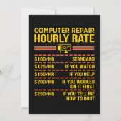 Software voor computerreparatie Geek Bedankkaart (Voorkant)