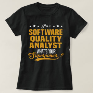 softwarekwaliteitsanalist t-shirt