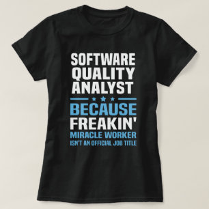 softwarekwaliteitsanalist t-shirt