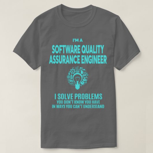 SOFTWAREKWALITEITSBORGING ENGINEER BESTE ONTWERP 2 T-SHIRT (Design voorkant)