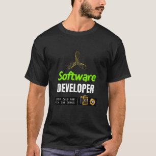 Softwareontwikkelaar Blijf Kalmpjes en Repareer de T-shirt