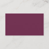 softwareontwikkelaar Burgundy Color Visitekaartje (Achterkant)