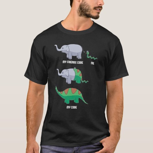 Softwareontwikkelaar Coder Programmering Coderen P T-shirt (Voorkant)