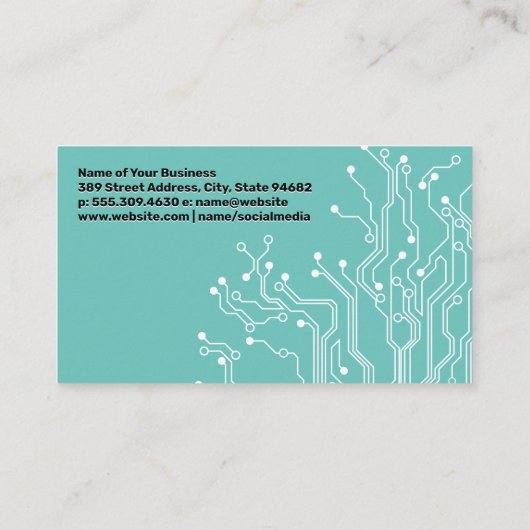 softwareontwikkelaar | data-analist visitekaartje (Achterkant)