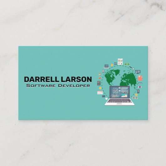 softwareontwikkelaar | data-analist visitekaartje (Voorkant)