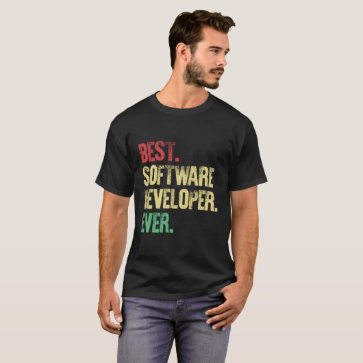 Softwareontwikkelaar Engineer Coder Softwareprogra T-shirt (Voorkant volledig)