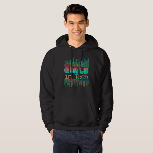 Softwareontwikkelaar Meisje Programmeur IT Coder T Hoodie (Voorkant volledig)