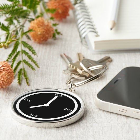 Softwareontwikkelaar Nerdy Daily Schedule Sleutelhanger (Zijkant)