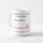 Softwareontwikkelaar PC Coffee Drink Coding E Koffiemok (Voorkant links)