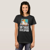 Softwareontwikkelaar Programmeer grap Schattige ka T-shirt (Voorkant volledig)