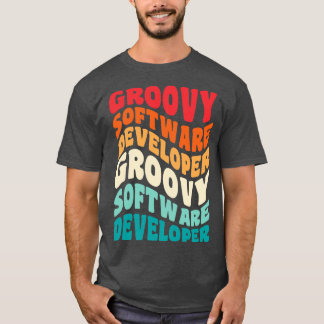 Softwareontwikkelaar  Retro 60s 70s 80s Vibes T-shirt