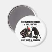 Softwareontwikkelaars Bullfighters hebben het geme Magneet (Voorkant / Achterkant)