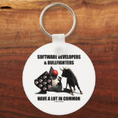 Softwareontwikkelaars Bullfighters hebben het geme Sleutelhanger (Voorkant)