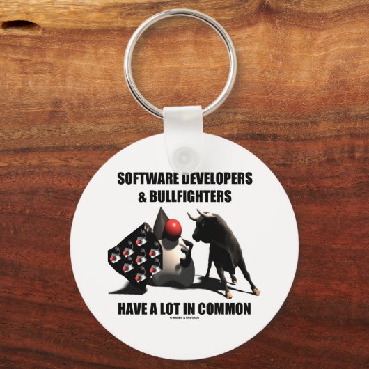 Softwareontwikkelaars Bullfighters hebben het geme Sleutelhanger (Voorkant)