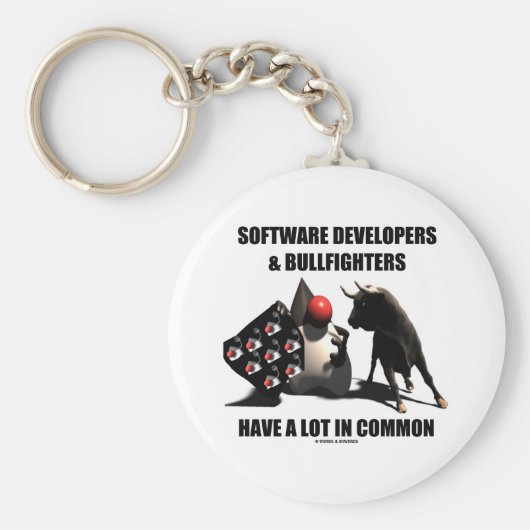 Softwareontwikkelaars Bullfighters hebben het geme Sleutelhanger (Voorkant)