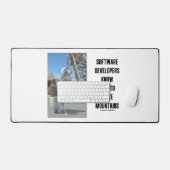 Softwareontwikkelaars weten hoe ze bergen kunnen v bureaumat (Keyboard & Muis)