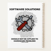 Softwareoplossingen mogen niet worden toegepast op planner (Achterkant)
