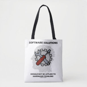 Softwareoplossingen mogen niet worden toegepast op tote bag