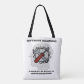 Softwareoplossingen mogen niet worden toegepast op tote bag (Achterkant)