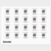 Softwareoplossingen mogen niet worden toegepast op vierkante sticker (Vel)